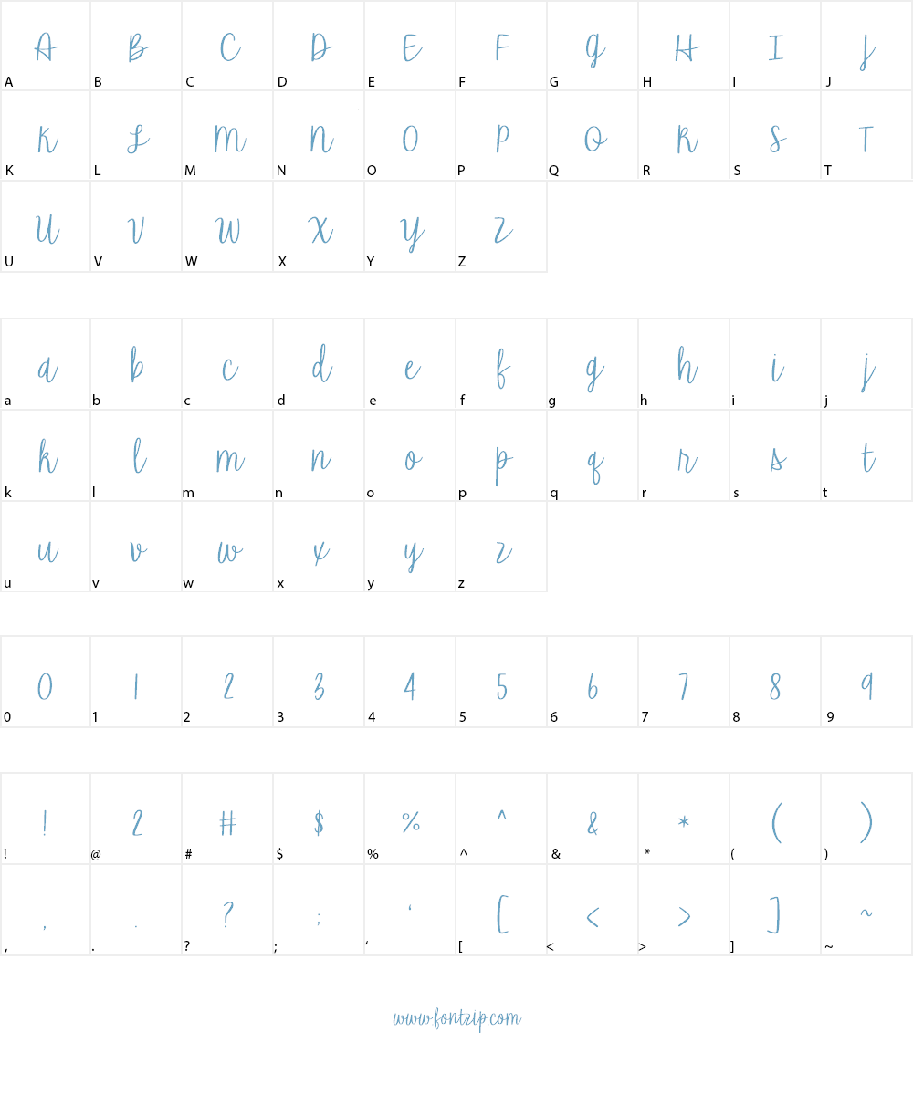 The Road Ahead Font Character